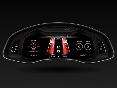 Audi RS Race Dashboard - 4500 Rotating speed