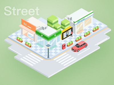 Street computer graphics