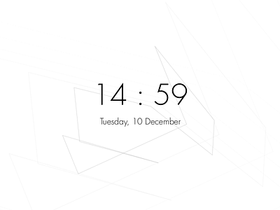 Arduino Clock animation app flat minimal ux