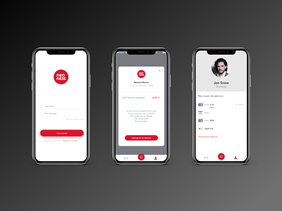 Gym session management app for Neoness app design application booking booking app gym mobile session management uidesign