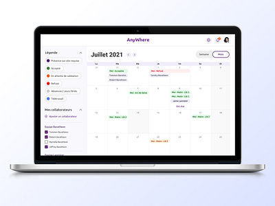 Team Management Calendar app app design application calendar design desktop schedule team teammanagement ui uidesign ux uxui