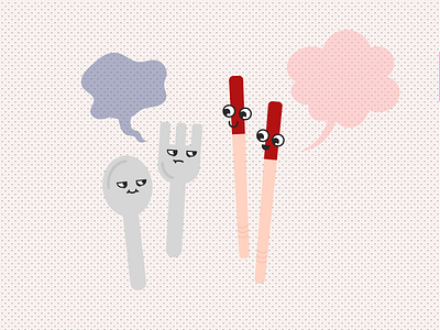ExpressiveCharacters adobe illustrator cartoon character character design illustration utensils vector