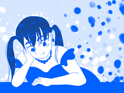 Blue Bubble Girl