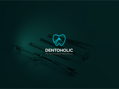 Dentoholic | The smart dental Marketplace branding dental dental app dental clinic dental logo dental marketing dentoholic design flat logo