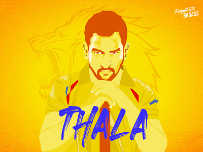 THALA Dhoni chennaisuperkings csk dhoni dhoniposter digital illustration flat illustration illustration msd msdhoni poster art thaladhoni vectorart vectorportrait