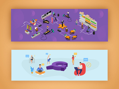 Banner Illustration banner bannerillustration banners blogbanner digital illustration illustration illustrator isometric