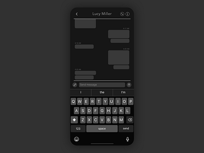 Daily UI #013 - Direct Messaging 013 app daily 100 challenge daily ui dailyui dark dark mode design direct messaging message messaging text ui ux