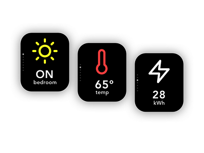 Daily UI #021 - Home Monitoring Dashboard 021 app apple apple watch daily 100 challenge daily ui dailyui design energy home home monitoring dashboard light monitor temperature ui ux watch