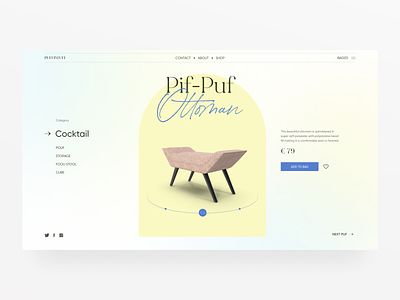 Furniture online store branding concept design furniture graphic design inspire online shot store ui web design