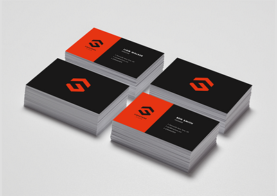 Firestone Video business cards brand identity branding business card business card design clean design double meaning geometric design geometry graphic design icon identity illustrator logo logodesign minimal negative space