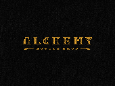 Alchemy Bottle Shop Logotype