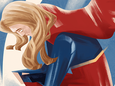 Supergirl - Superhero Illustrations Part 1 illustration