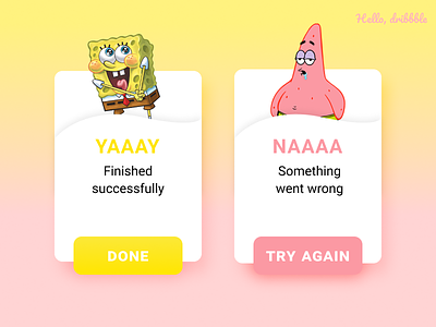 Flash Message - Daily UI daily 100 daily challange design patrick spongebob ui
