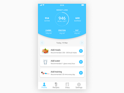 User Profile - Daily UI #006 app daily 100 daily challenge design profile ui user