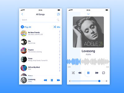 Music Player - Daily UI #009 daily 100 daily challenge design music player