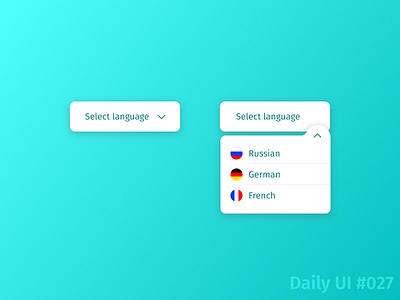 Dropdown - Daily UI #027 daily 100 daily challenge design dropdown select ui