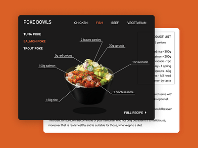 Recipe - Daily UI #040 bowl daily 100 daily challenge design recipe