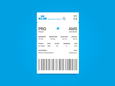 Day 024 - Daily UI - Boardingpass v2