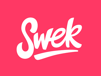 Swek is the new swag. digitising handlettering learning lettering practise swek type word