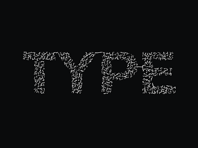 Prim's Algorithm on TYPE algorithm code generative design prims processing type typography