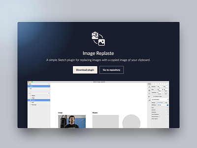 Sketch Image Replaste! Website challenge clipboard design image interface plugin replace replaste sketch ui web