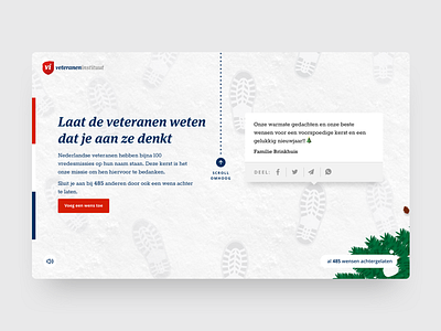 Veteranenkerstwens.nl bootprints christmas footsteps material snow textures wish wishes