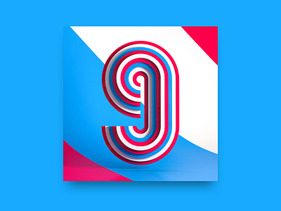 36 Days Of Type - 9 36days 9 36days2018 36daysoftype 3d cinema4d lettering render type