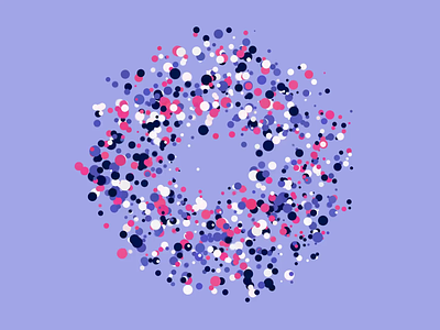 Dotnut. art design donut dotnut dots generative loop mathart noise pastel random