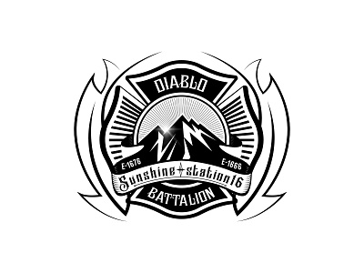 Firefigther Logo - Diablo Battalion