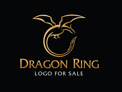 Winged Dragon Ring Logo Design