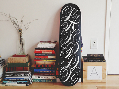 LAX to PDX airport creative design inspiration lettering ligature script skateboard typography