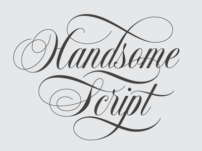 Handsome Script by Drew Melton - Dribbble