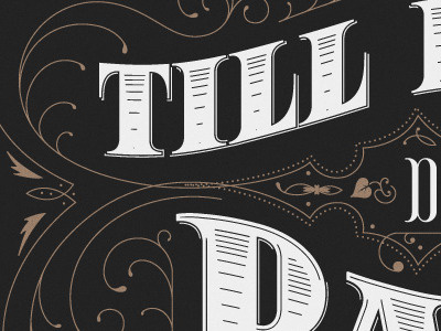 Upcoming Piece decoration design filigree illustration lettering letters preview type typography