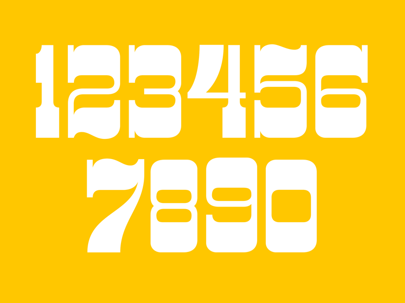 Numbers Collection Preview collection design friendly lettering numbers package preview product sans serif slab typography