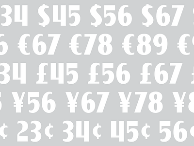 Stockpile announcement currency font numbers numerals product release tool typeface