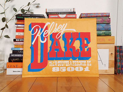 Envelope Project #2 design kelsey dake lettering mail script typography usps western