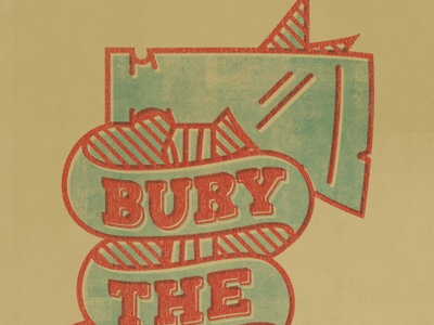 Bury The Hatchet design hatchet illustration lettering letters phraseology type typography