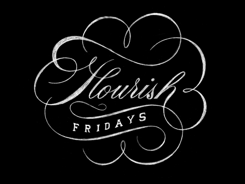 Flourish Friday Scans flourish friday inspiration paper pencil personal practice project typography