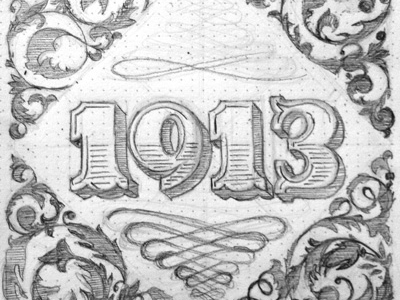 1913 Sketch design inspiration lettering rough sketch type whatever