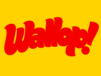 Wallop! big design fun lettering quickie typography