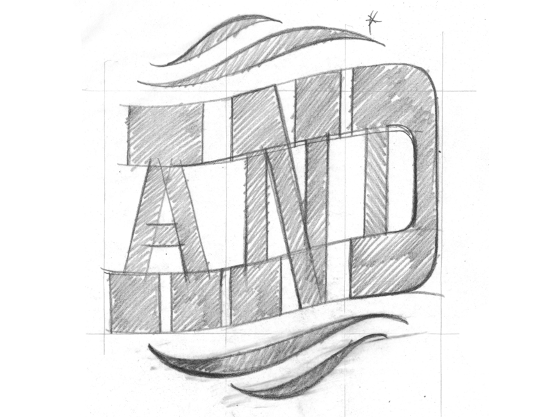 Behind the Scenes: Lumber Co. drawings font lettering paper pencil process sketches typeface typography