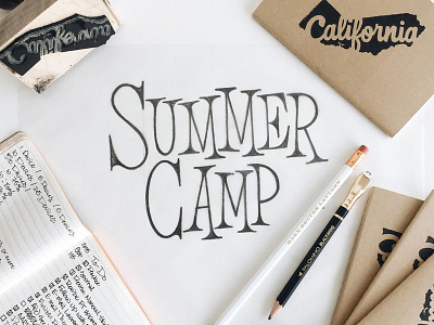 Summer Camp Lettering Workshop! announcement class event lettering sign up workshop