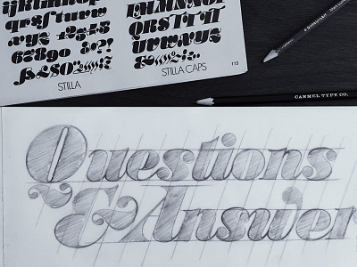 Questions & Answers: Week 4 blog design inspiration lettering process questions and answers sketch thinking typography