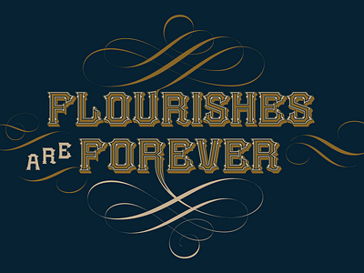 Flourishes are Forever decorative design flourishes font gary godby lettering product typeface typography