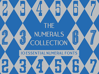 10 Essential Numeral Fonts design fonts lettering numbers numerals ten typefaces typography