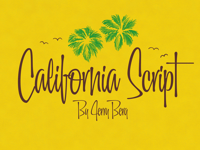 California Script by Jerry Berg california font jerry berg launch palms product script shop typeface