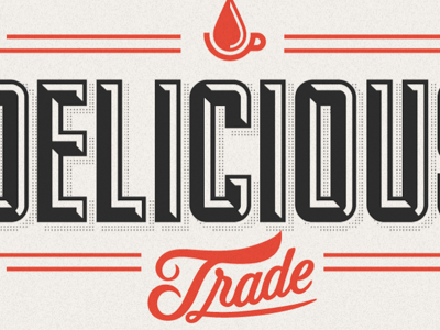 Delicious Logo caffeine coffee design lettering letters logo processq type typography