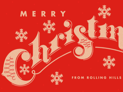 Merry Christmas in November design lettering process resurrected type