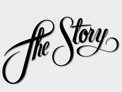 The Story design illustrator lettering process project type typography