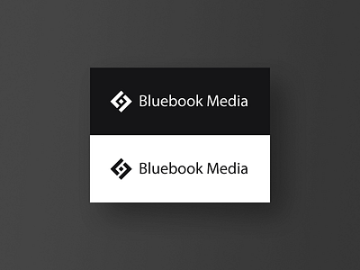 Bluebook Media Logo Concept branding contrast logo prototype